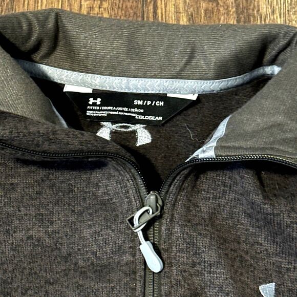 Under Armour Mens Storm Sweater Fleece zip up Small Cold Gear - Picture 2 of 8